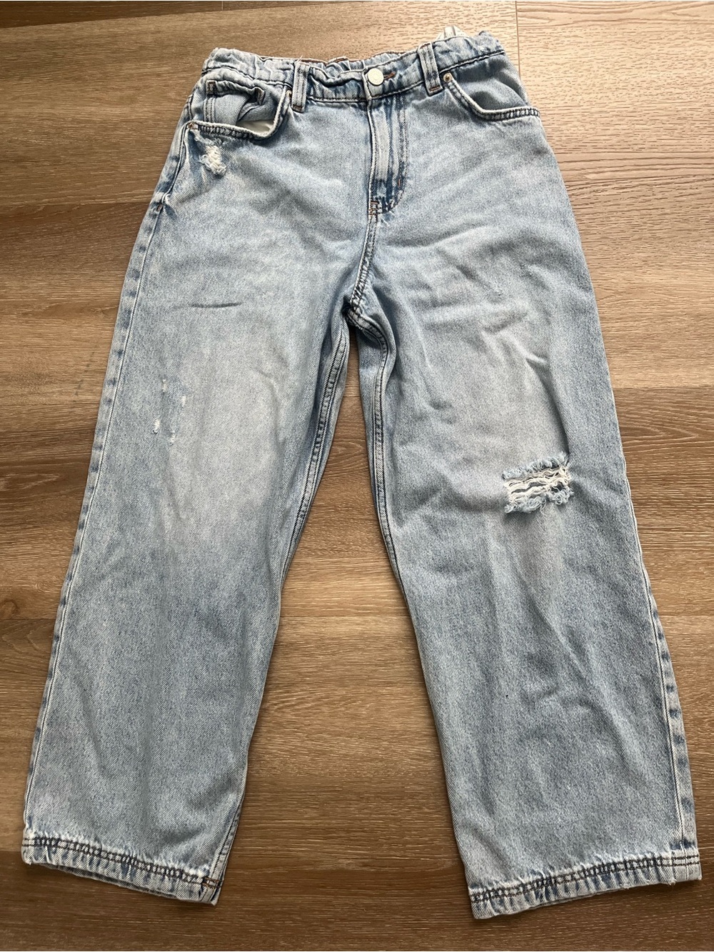 Zara Light Blue Distressed Kids Jeans
